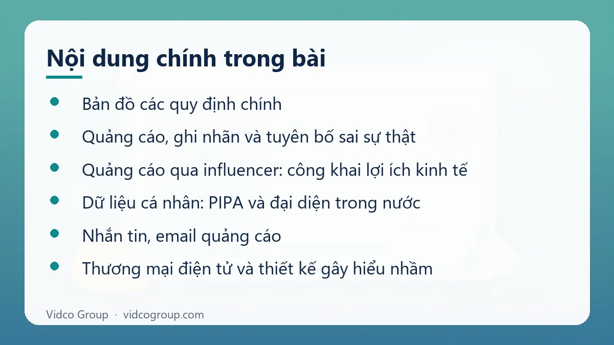 Nội dung chính: Quy định quảng cáo thị trường Hàn Quốc