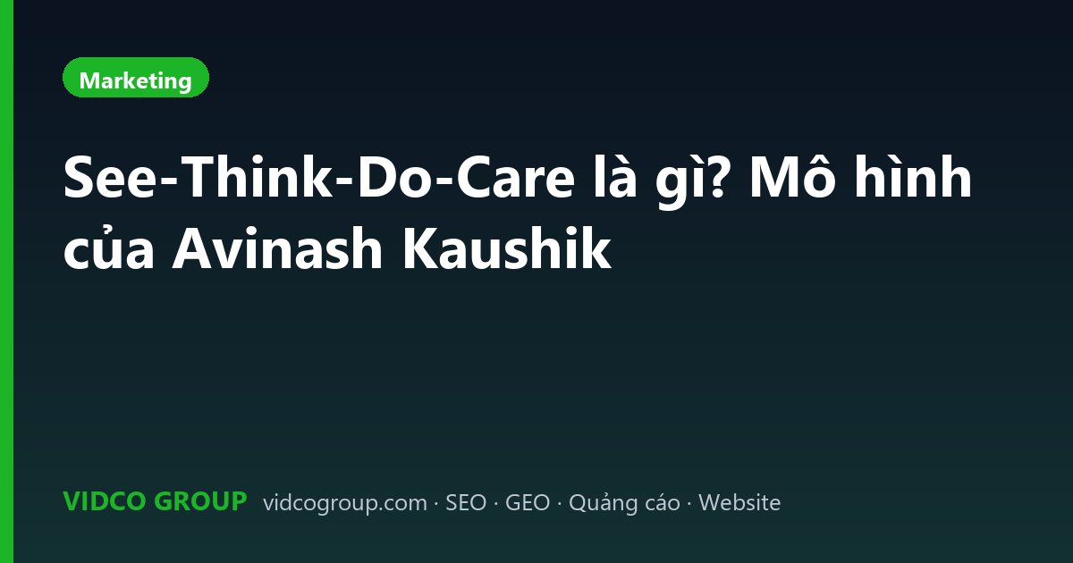 See-Think-Do-Care là gì? Mô hình của Avinash Kaushik
