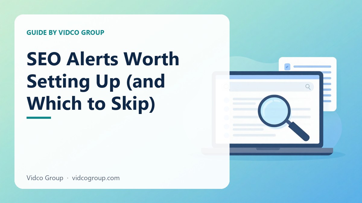 Illustration: SEO Alerts Worth Setting Up (and Which to Skip)