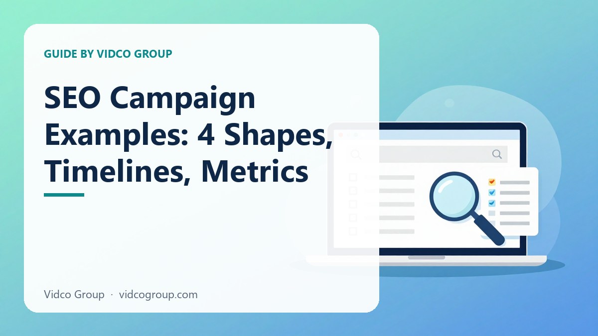 SEO Campaign Examples: What the Work Actually Looks Like