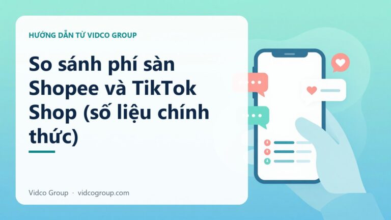 So sánh phí sàn Shopee và TikTok Shop (số liệu chính thức)