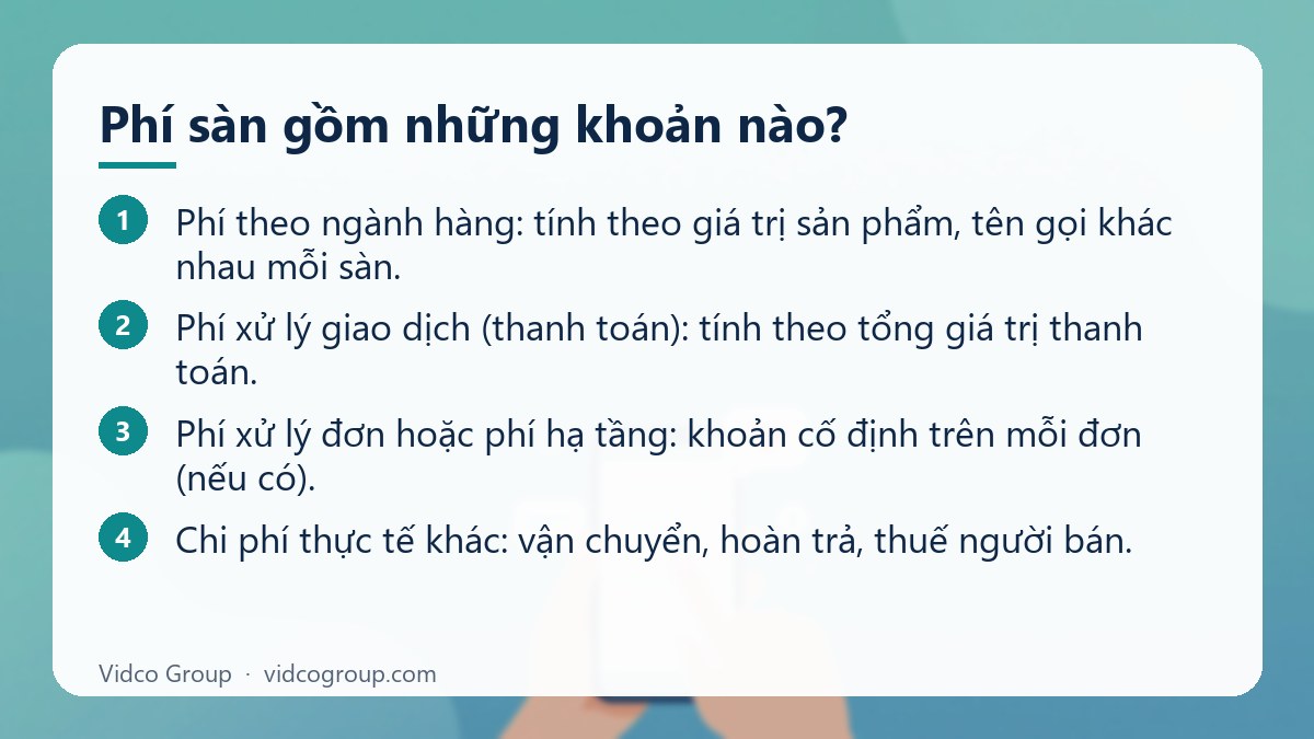 Các bước: Phí sàn gồm những khoản nào?