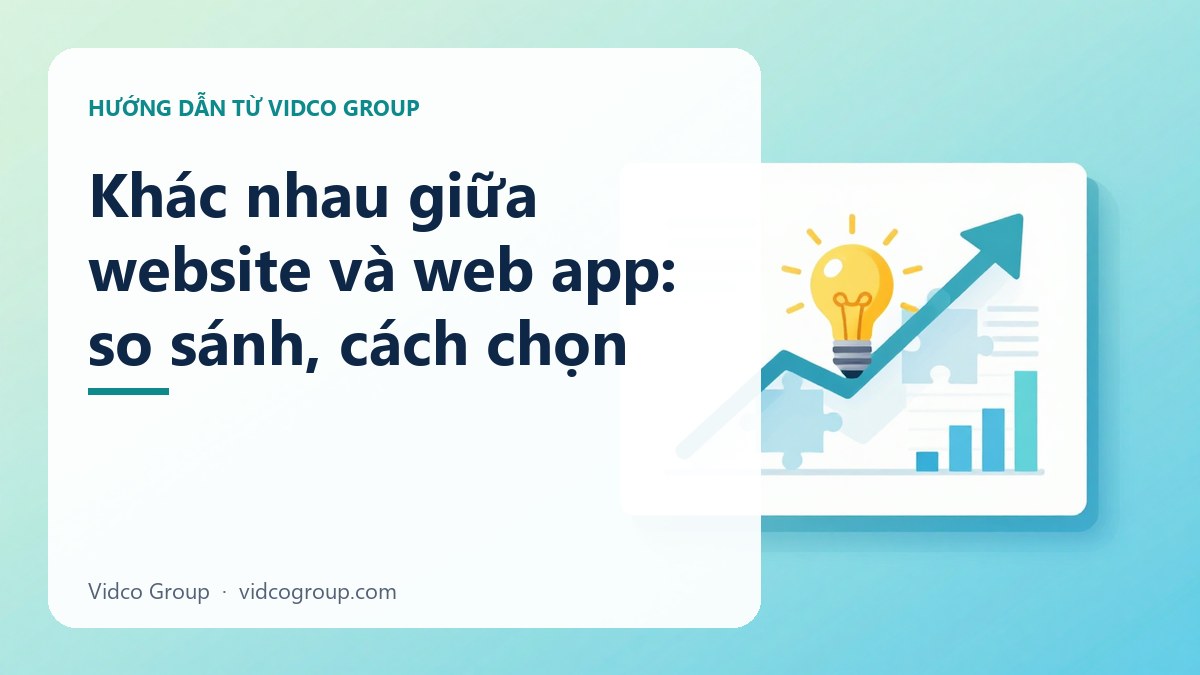 Khác nhau giữa website và web app: so sánh, cách chọn