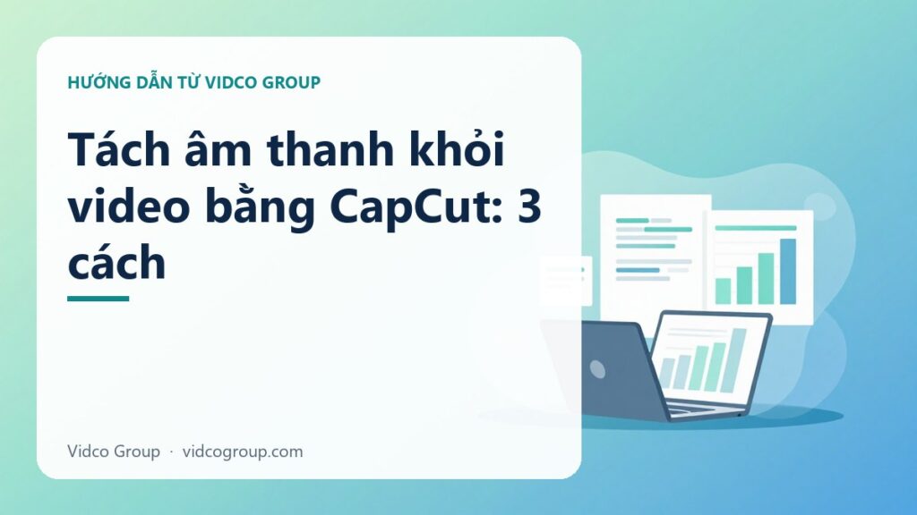 Tách âm thanh khỏi video bằng CapCut: 3 cách