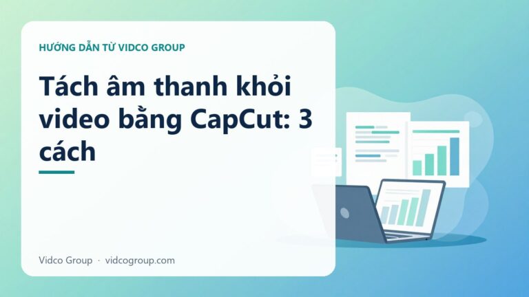 Tách âm thanh khỏi video bằng CapCut: 3 cách