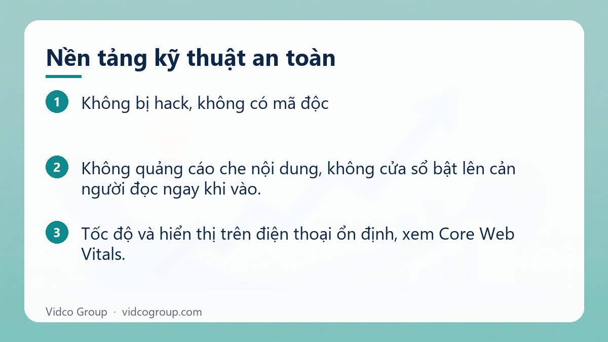 Các bước: Nền tảng kỹ thuật an toàn