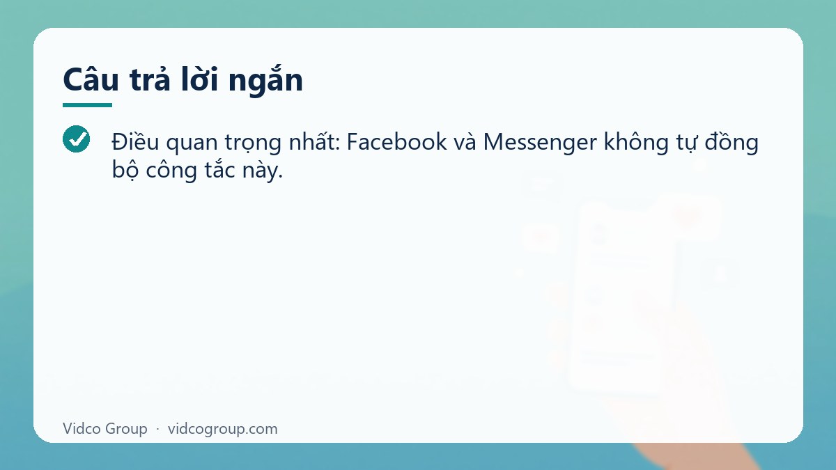 Câu trả lời ngắn: Cách tắt trạng thái online trên Facebook và Messenger