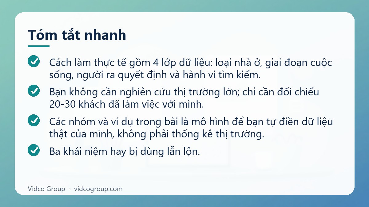 Tóm tắt nhanh: Tệp khách hàng nội thất