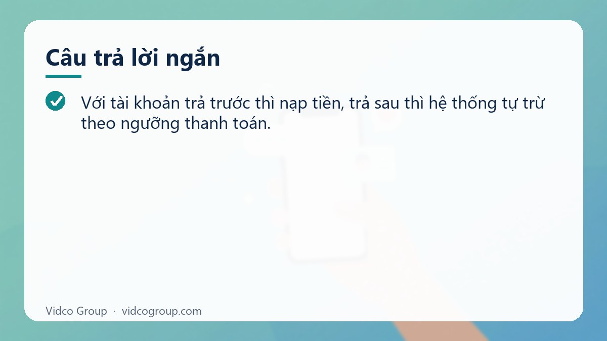 Câu trả lời ngắn: Thanh toán quảng cáo Facebook