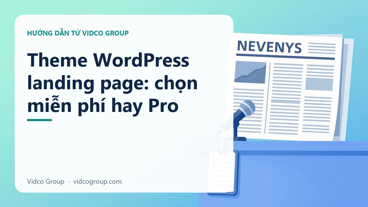 Hình minh họa: Theme WordPress landing page: chọn miễn phí hay Pro