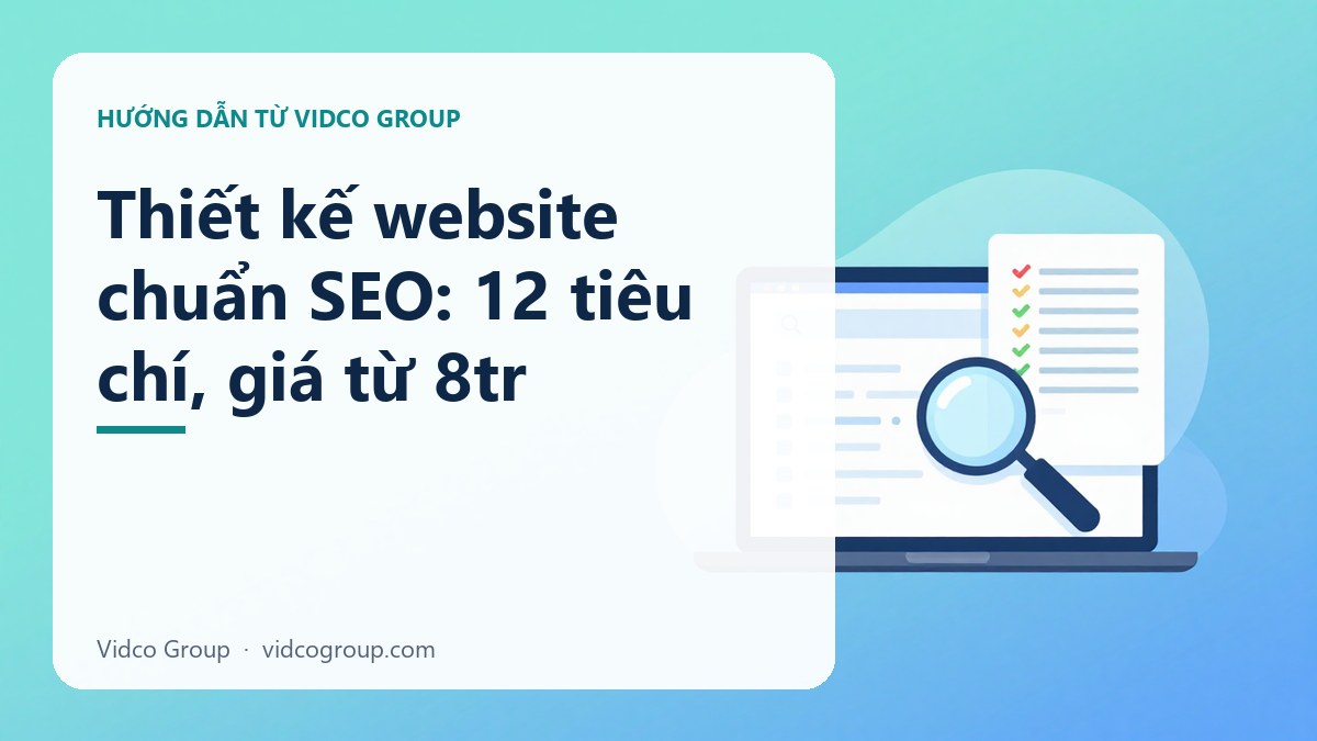 Thiết kế web chuẩn SEO: tiêu chí kỹ thuật, checklist bàn giao và bảng giá trọn gói