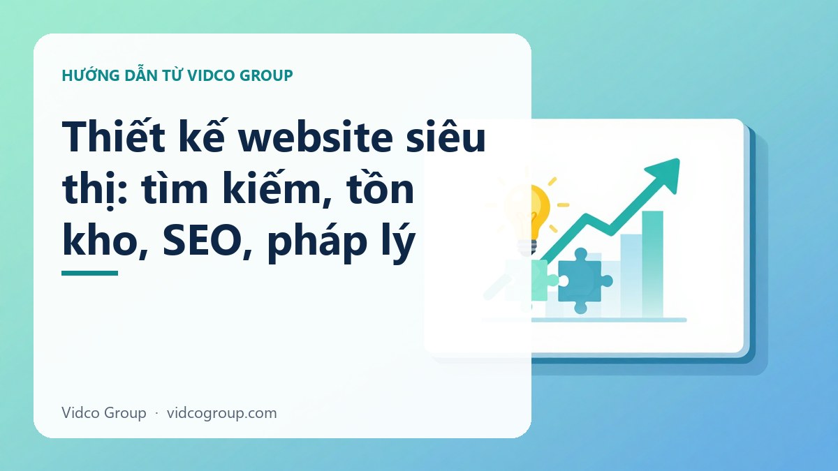 Hình minh họa: Thiết kế website siêu thị: tìm kiếm, tồn kho, SEO, pháp lý