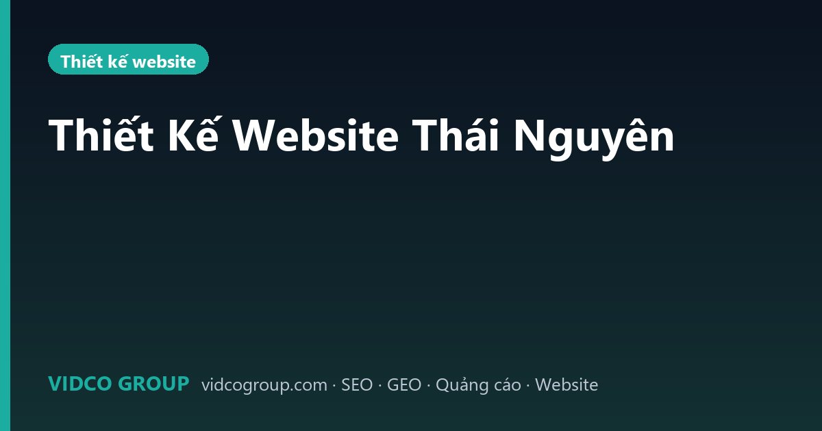Thiết Kế Website Thái Nguyên