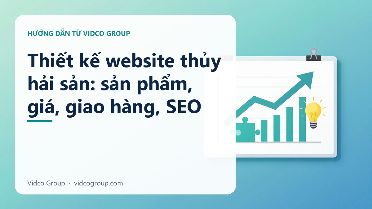 Thiết kế website thủy hải sản: sản phẩm, giá, giao hàng, SEO