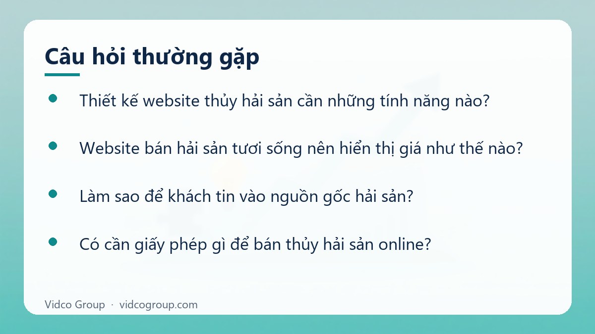 Một số câu hỏi thường gặp về Thiết kế website thủy hải sản