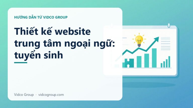 Thiết kế website trung tâm ngoại ngữ: tuyển sinh