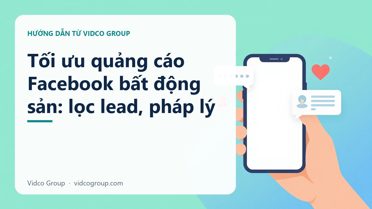 Tối ưu quảng cáo Facebook bất động sản: lọc lead, pháp lý