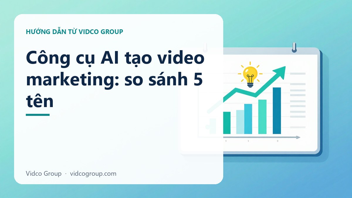 Công cụ AI tạo video marketing: so sánh 5 tên