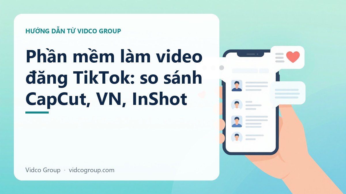 Phần mềm làm video đăng TikTok: so sánh CapCut, VN, InShot