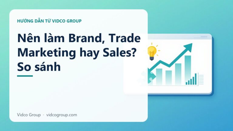 Nên làm Brand, Trade Marketing hay Sales? So sánh