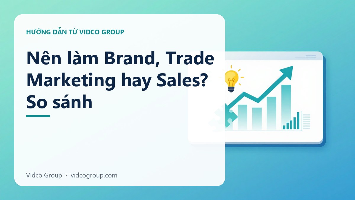 Hình minh họa: Nên làm Brand, Trade Marketing hay Sales? So sánh
