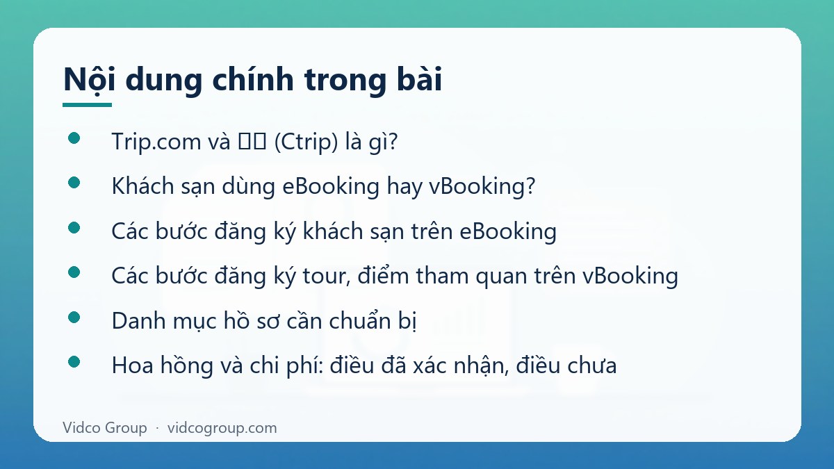 Nội dung chính: Trip.com đăng ký khách sạn, tour cho khách Trung Quốc