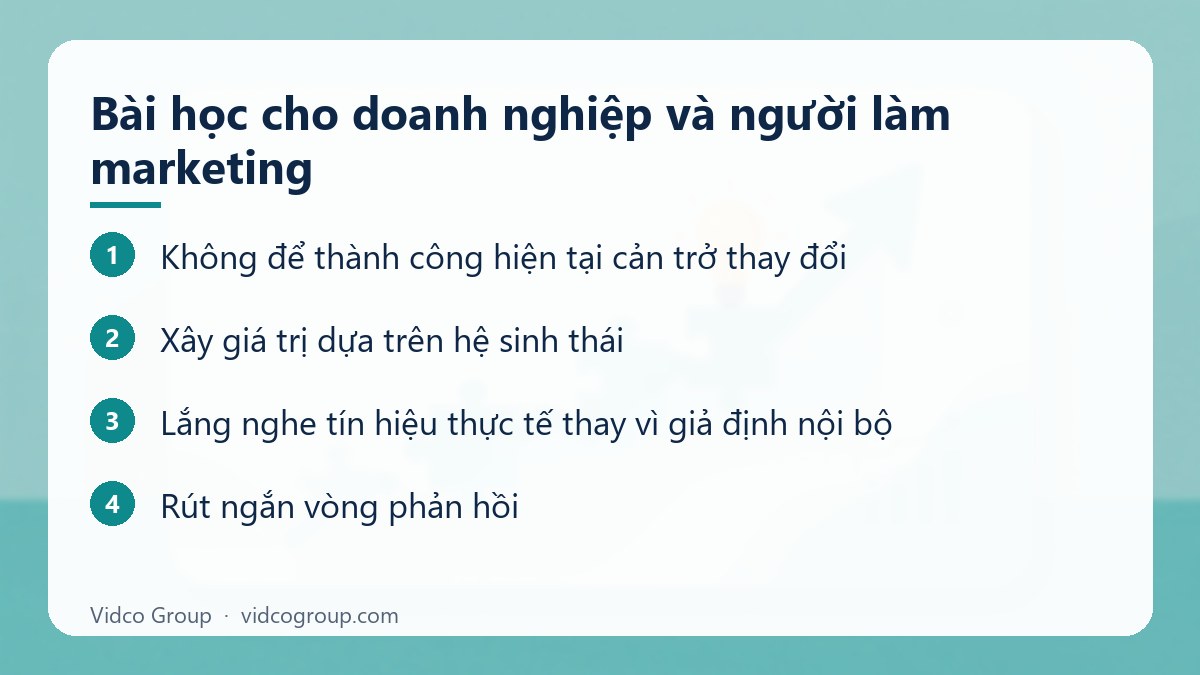Các bước: Bài học cho doanh nghiệp và người làm marketing
