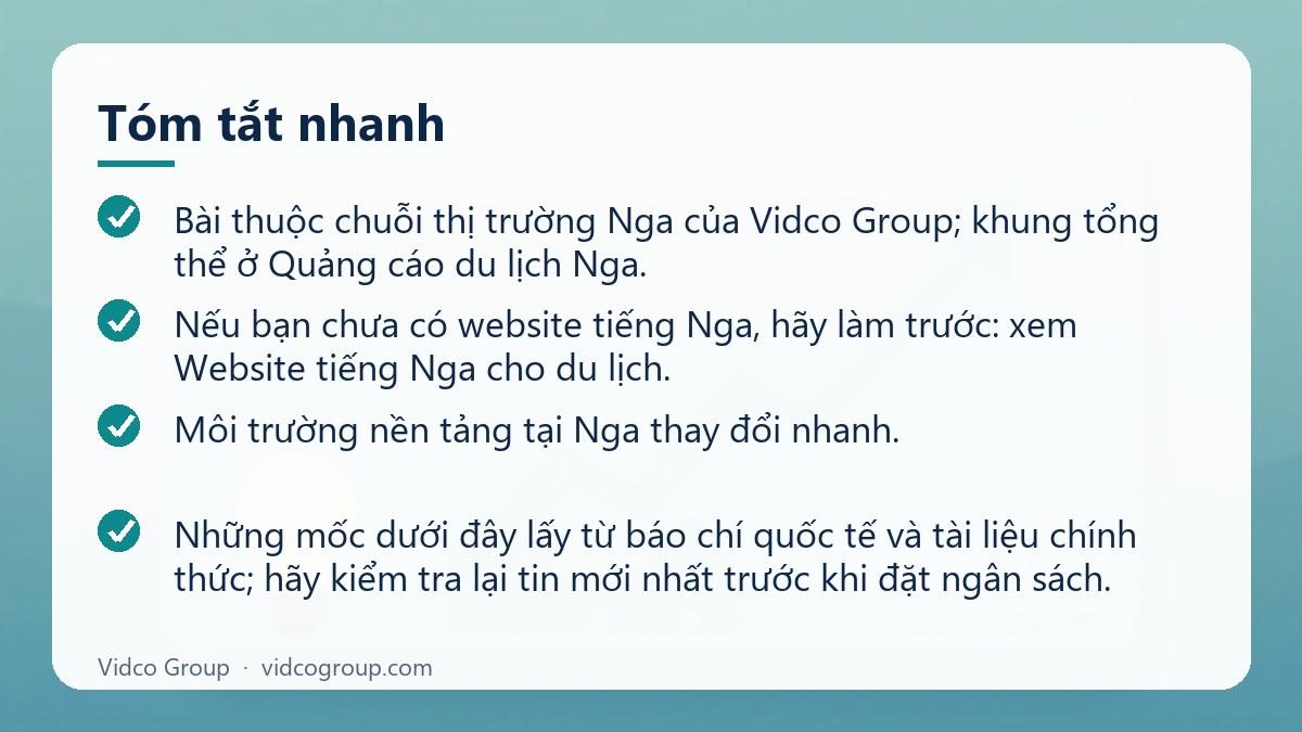 Tóm tắt nhanh: VK và Telegram marketing du lịch cho khách Nga