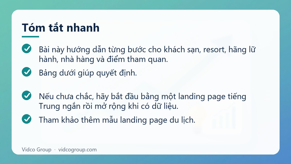 Tóm tắt nhanh: Website tiếng Trung cho du lịch