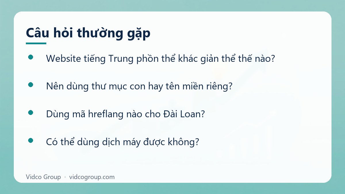 Một số câu hỏi thường gặp về Website tiếng Trung phồn thể cho du lịch