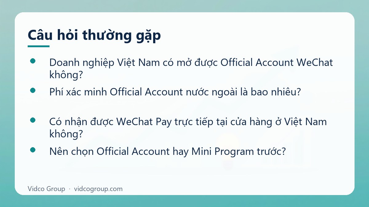 Một số câu hỏi thường gặp về WeChat marketing du lịch