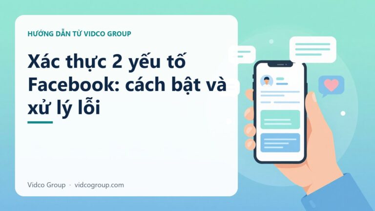 Xác thực 2 yếu tố Facebook: bật đúng cách, không bị kẹt tài khoản