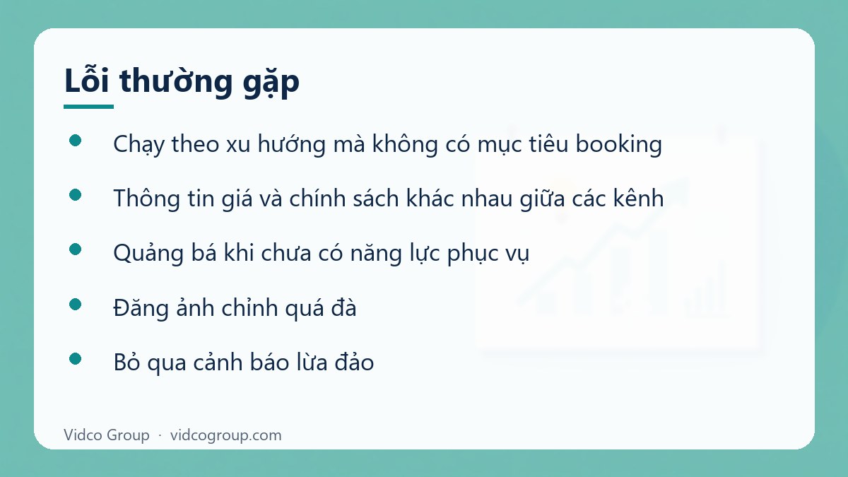 Danh sách: Lỗi thường gặp